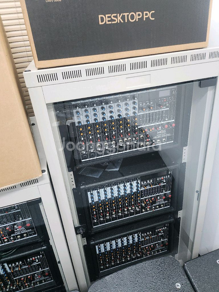 PA용 파워드믹서 + 스피커 세트--0