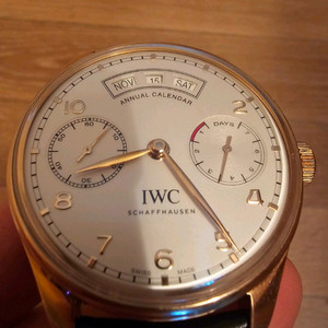 IWC 애뉴얼캘린더 금통