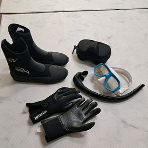 크레시 APNEA 해루질 프리다이빙 웻슈트 풀세트입니다