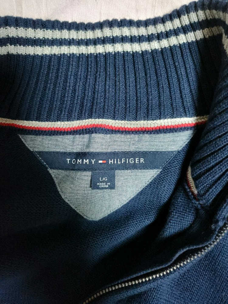 남 상태우수 타미힐피거 니트 가디건 집업ㅡL (100)--4