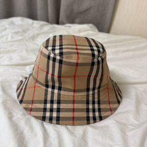 버버리 키즈 체크 버킷햇