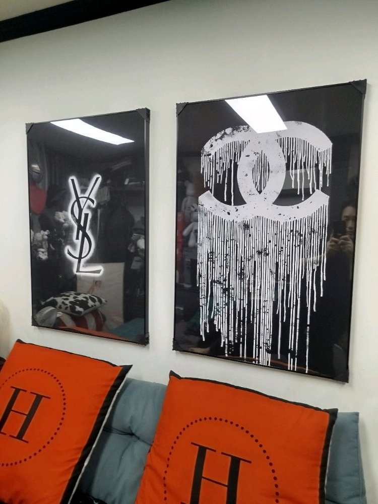 ysl 생로랑 로고 입생로랑 대형 그림 액자 팝아트 인테리어소품 인테리어액자 명품그림 가방 아트 샤넬액자 샤넬그림 이미지