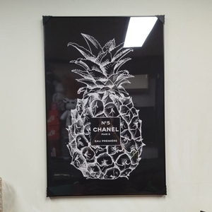 샤넬그림 샤넬액자 샤넬 과일 파인애플 로고 대형 그림 액자 팝아트 인테리어소품 인테리어액자 명품그림 가방 지갑 아트