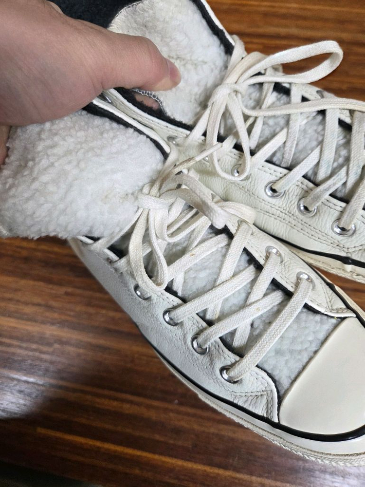 컨버스 척테일러 윈터 안감양털 레더 하이 280 이미지