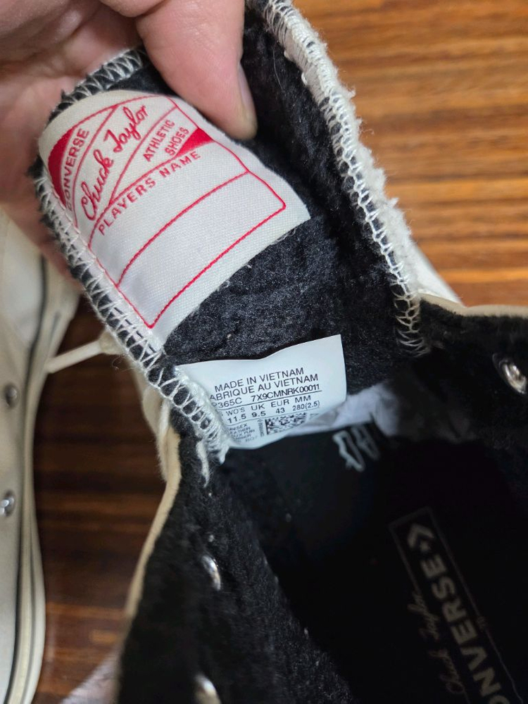 컨버스 척테일러 윈터 안감양털 레더 하이 280 이미지