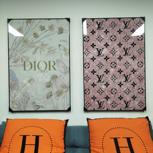 디올그림 디올액자 루이비통 로고 대형 그림 액자 팝아트 인테리어소품 인테리어액자 명품그림 명품액자 럭셔리