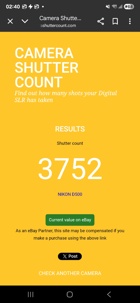 정품 니콘 D500 DSLR 카메라 + 배터리팩 세트 이미지