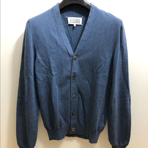 [S] 마르지엘라 엘보우 패치 코튼 가디건 블루