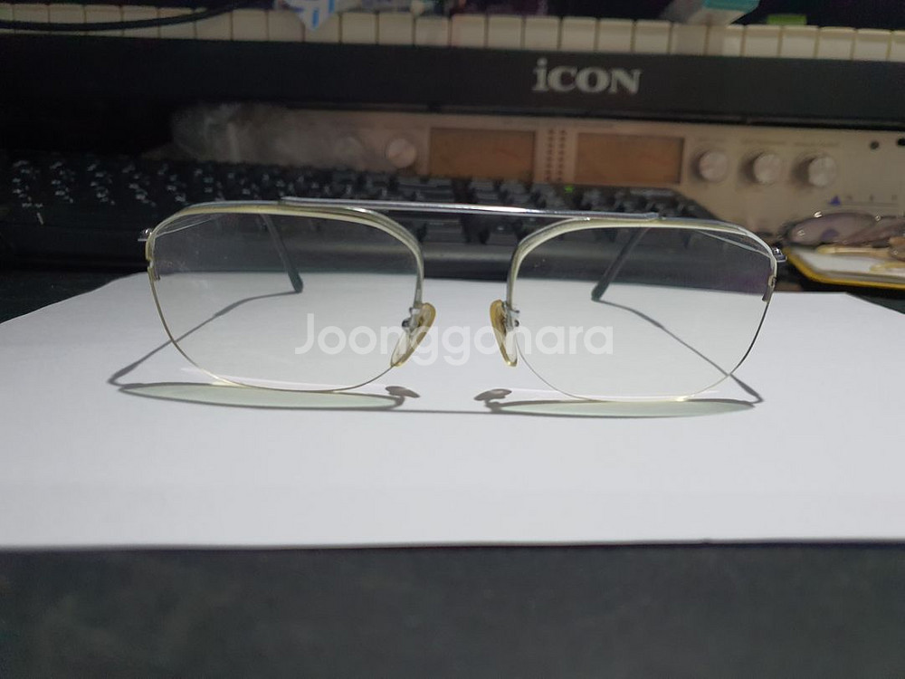 Sol-Amor 빈티지 반무테 안경테 프랑스 레트로--1