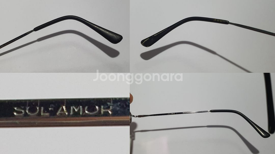 Sol-Amor 빈티지 반무테 안경테 프랑스 레트로--6