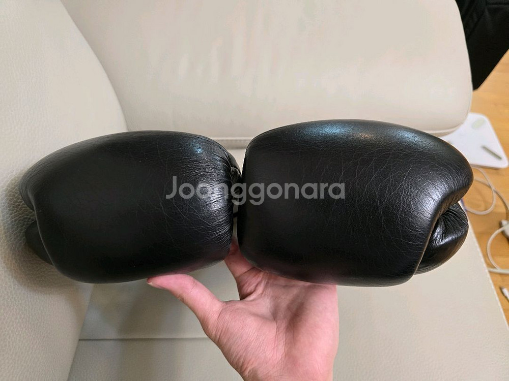 위닝 14온스 블랙 레이스 복싱글러브--2