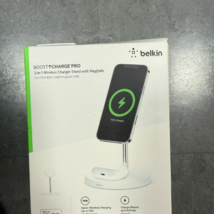 벨킨 2in1 맥세이프 무선 충전기 미개봉
