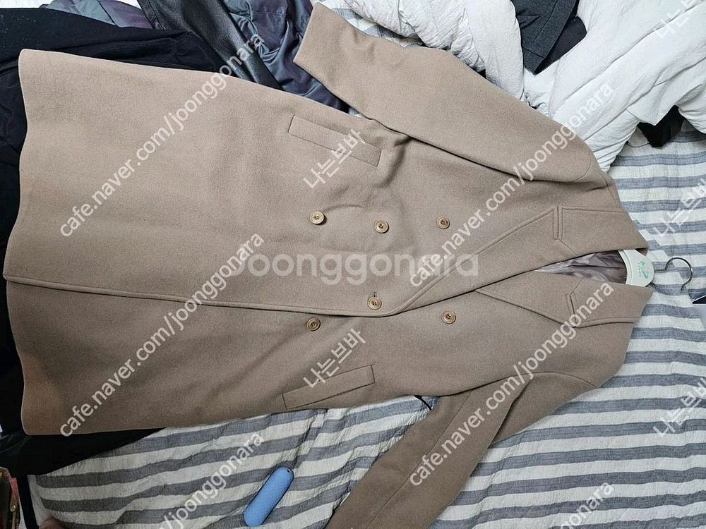 쿠어 coor MTR 오버핏 더블 롱 코트 L (모카)--2