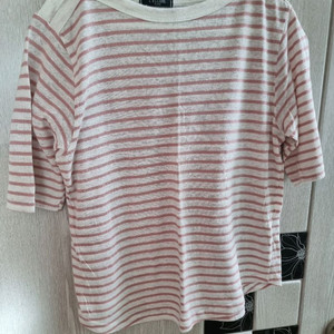 브랜드* 입술넥 린넨 티셔츠