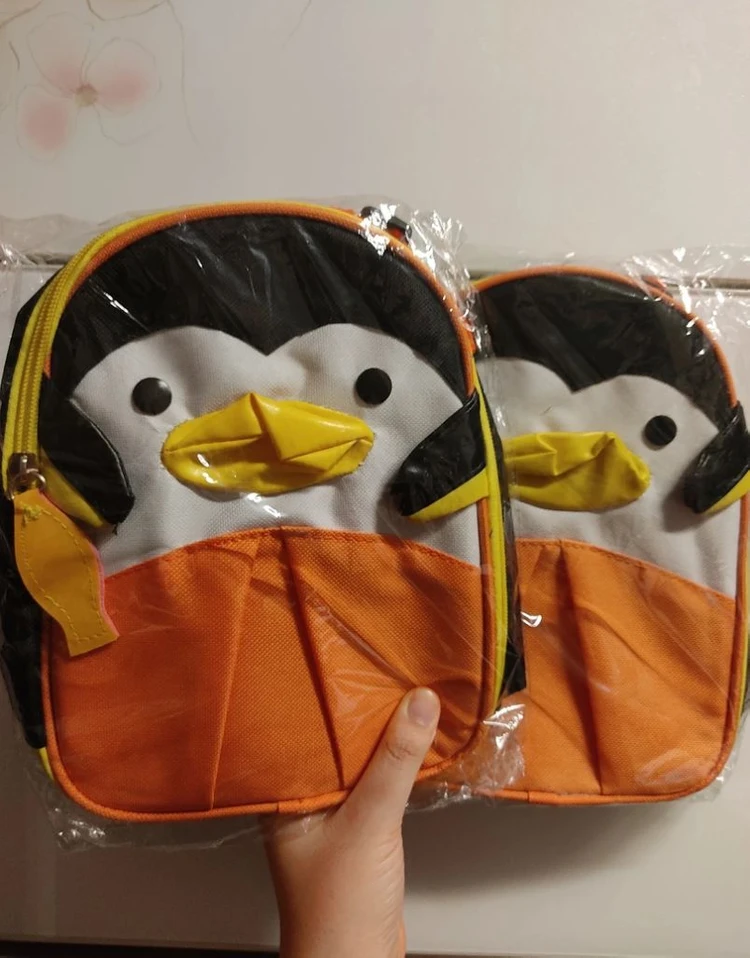 펭귄 아동 런치/스낵백 이미지
