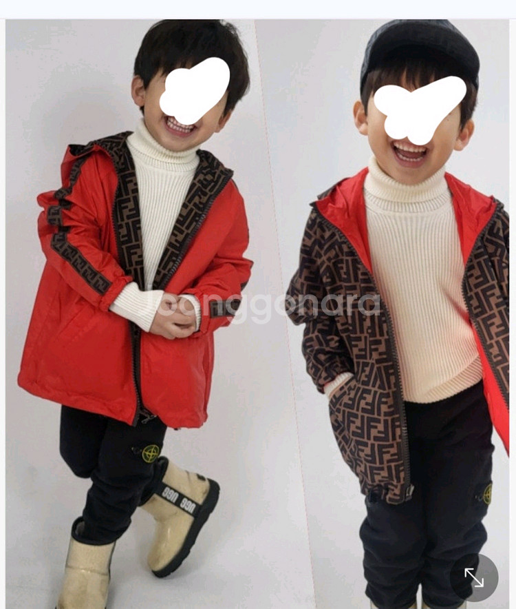 백화점 정품)펜디키즈24m 양면 바람막이--1