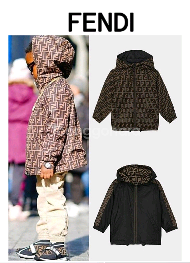 백화점 정품)펜디키즈24m 양면 바람막이--2