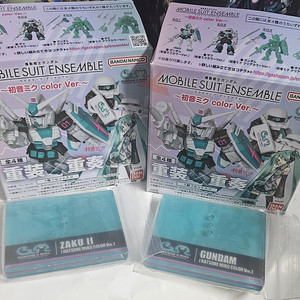 건담 앙상블 미쿠 컬러2종 + 전용베이스