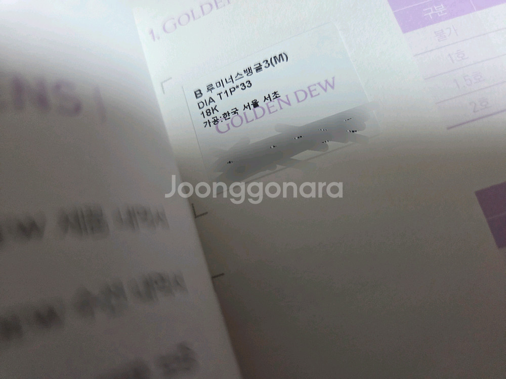 골든듀 루미너스 팔찌 로골 M--3