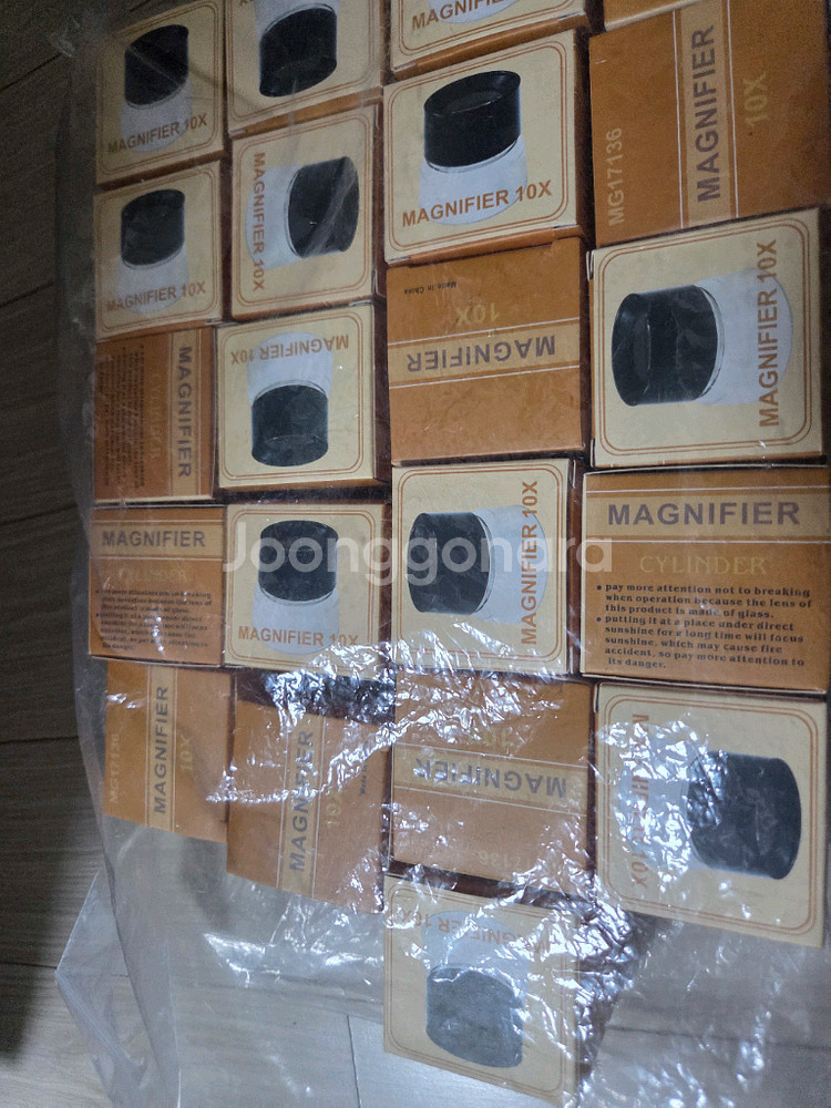 10배 확대경 세트.루페.돋보기.21개.새것--0