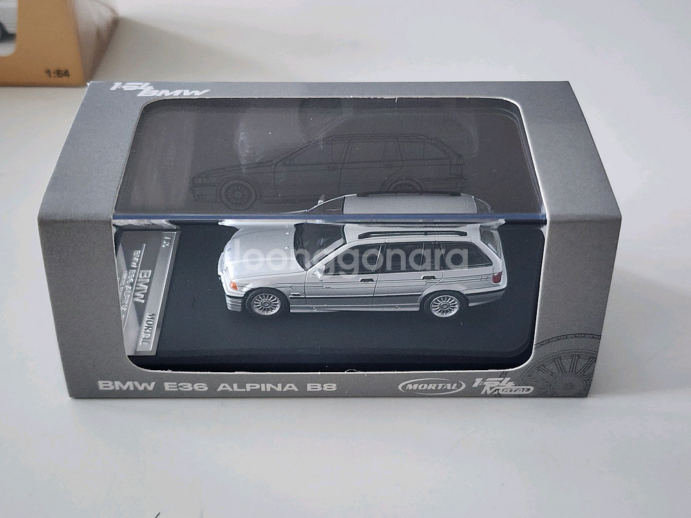 1:64 Mortal BMW 3Series E36 Alpina 실버 한정판 다이캐스트--4