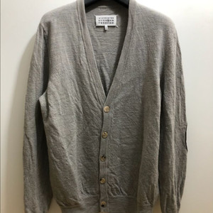 [M] 마르지엘라 엘보우 패치 가디건 그레이