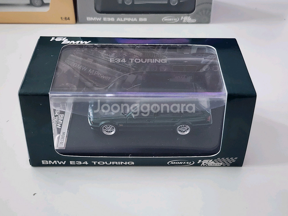 1:64 Mortal BMW 5시리즈 E34 알피나 그린--3