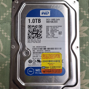 WD 블루 HDD 1테라 / 하드 1테라 /