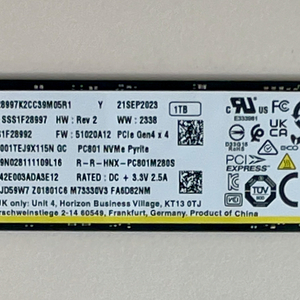 SK하이닉스 PC801 1TB (P41 OEM) 판매합니다