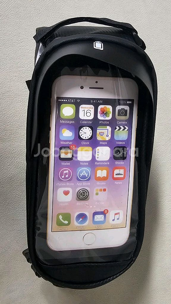 대용량 자전거 방수 가방 핸드폰 거치대 새상품--4