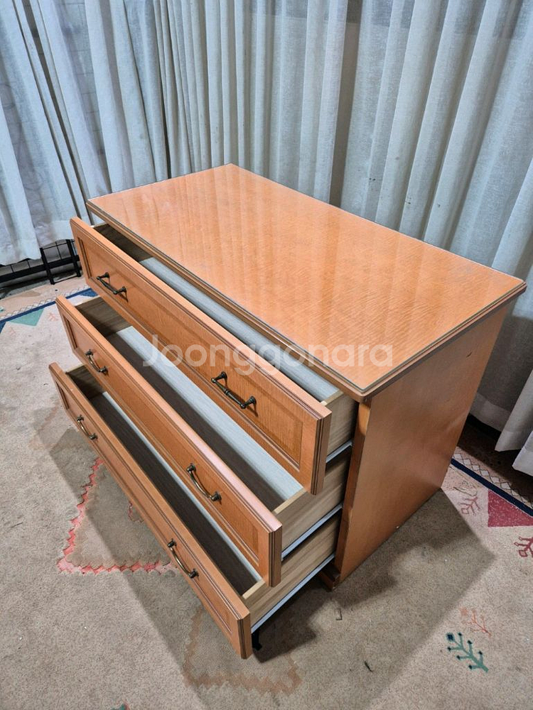 GERMANY 빈티지 3단 서랍장--5