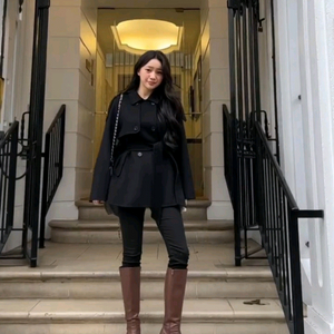 [마리마켓] 트렌치 핸드메이드 코트 /블랙 이미지