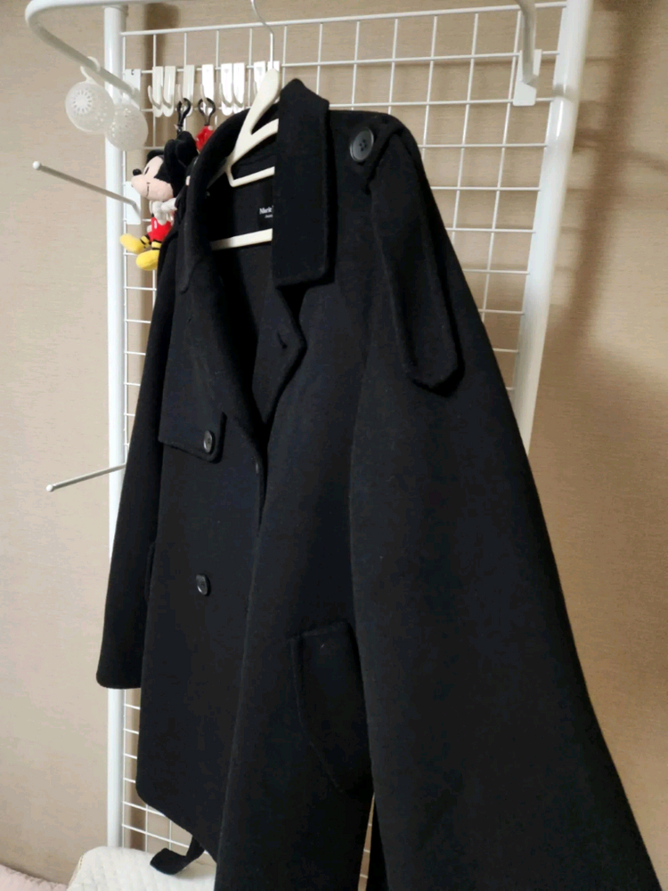 [마리마켓] 트렌치 핸드메이드 코트 /블랙 이미지