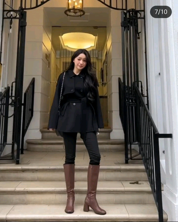 [마리마켓] 트렌치 핸드메이드 코트 /블랙 이미지