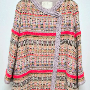 레니본 트위드 코트 (퍼플) 내놓습니다.