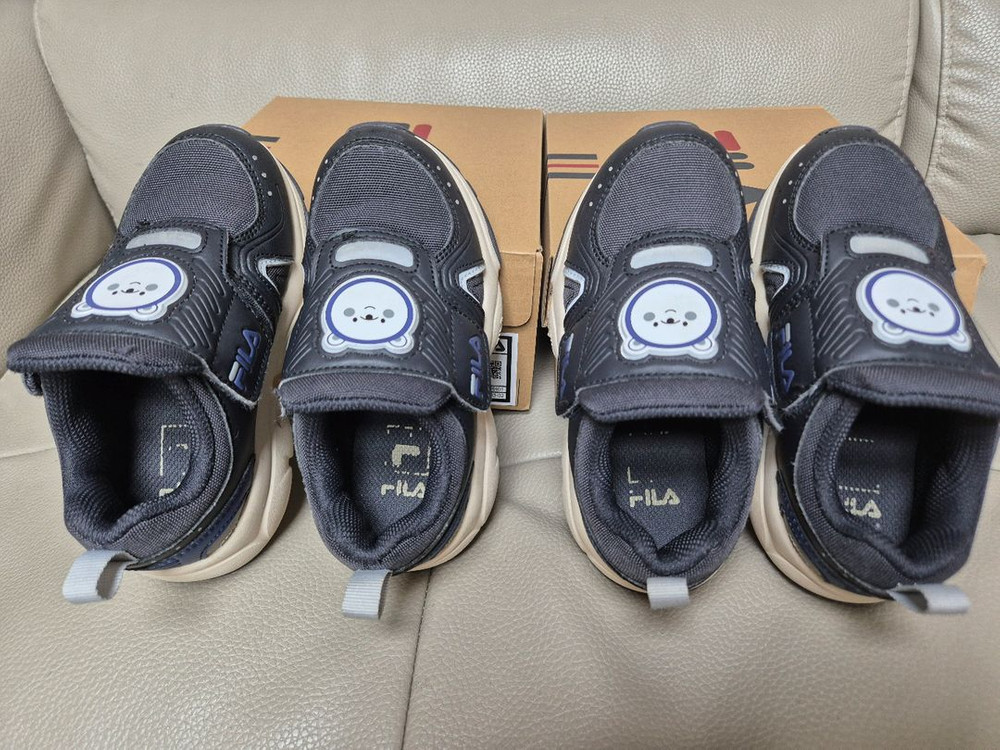 휠라키즈 워니 수올라 운동화 170 2개,쌍둥이--3