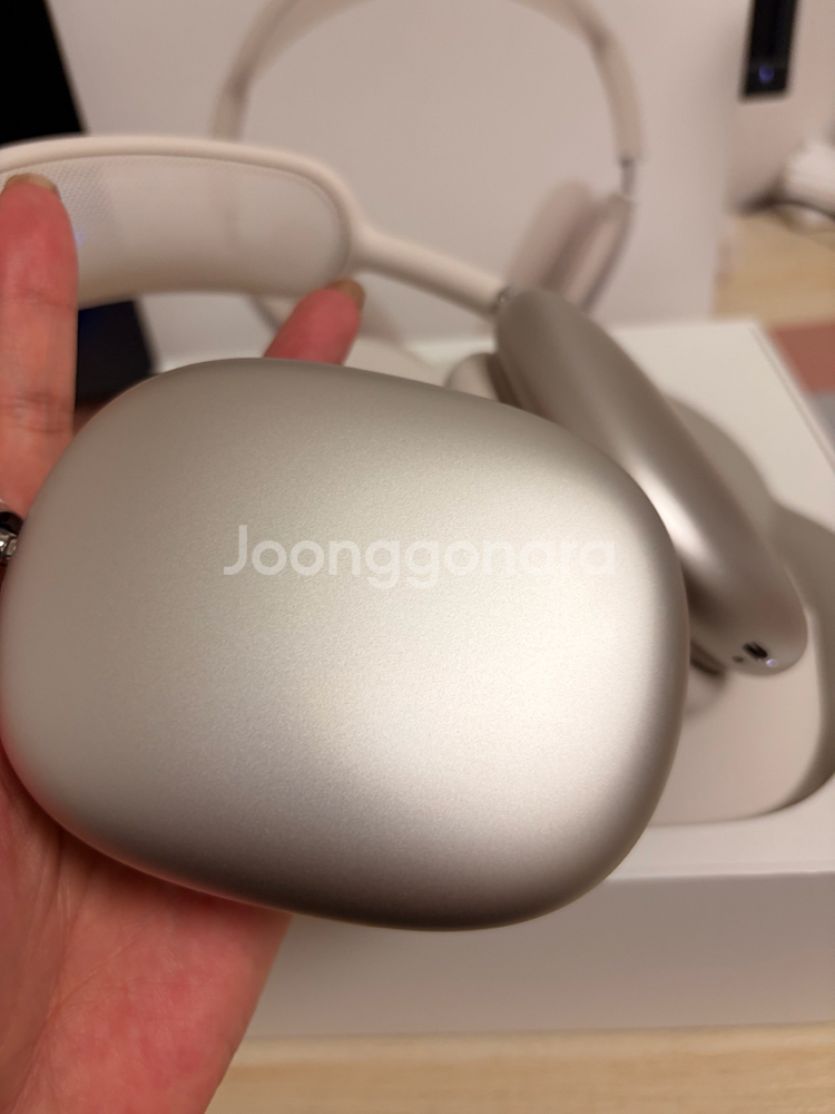 에어팟 맥스2 스타라이트 풀박스 거치대 케이스 포함--6