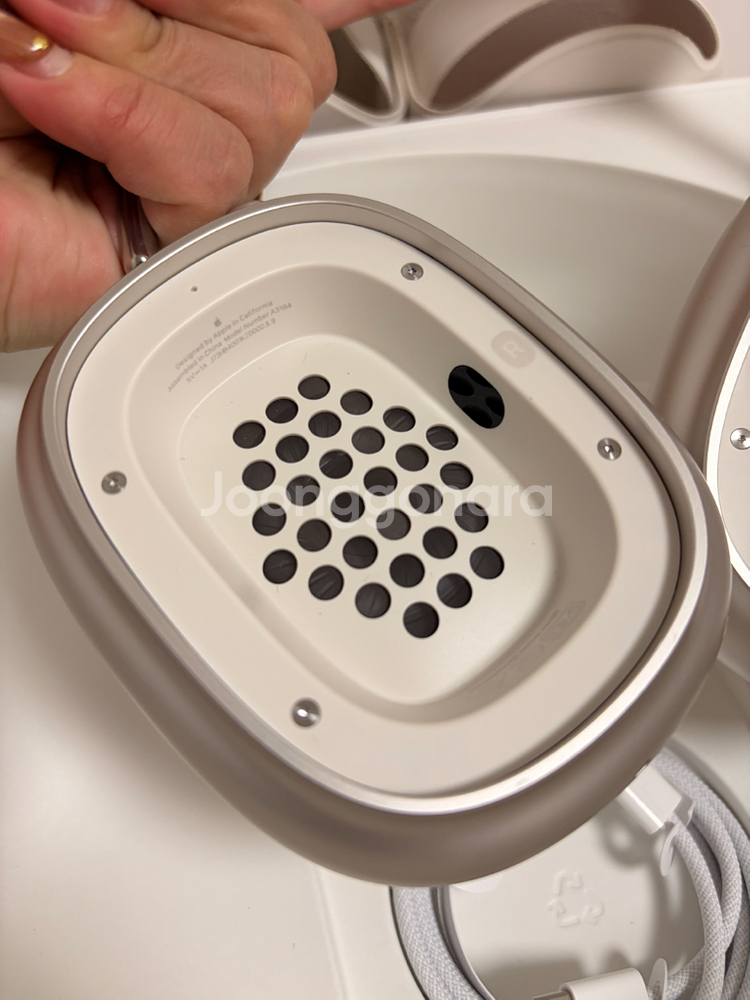 에어팟 맥스2 스타라이트 풀박스 거치대 케이스 포함--4