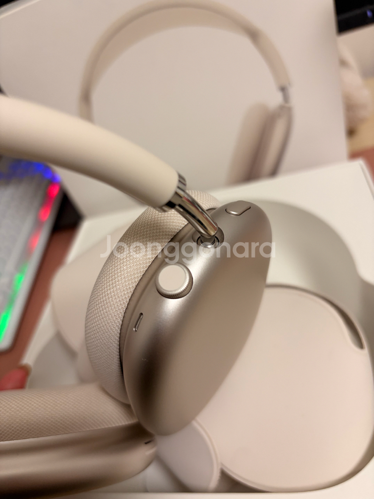 에어팟 맥스2 스타라이트 풀박스 거치대 케이스 포함--8