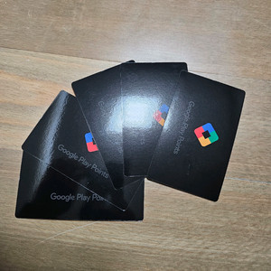 플레이 포인트 카드 4장 세트