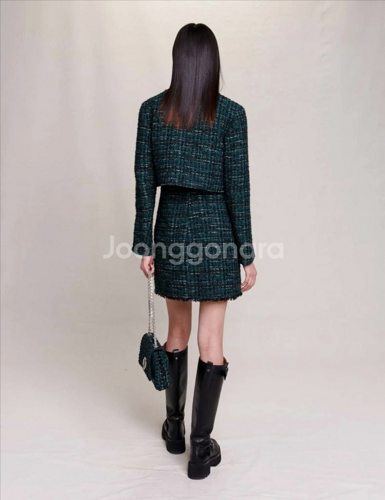 마쥬 투인원 트위드 원피스 36 새상품--1
