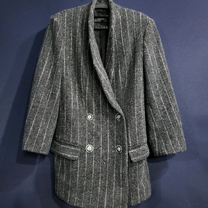 이자벨마랑 울 스트라이프 더블자켓