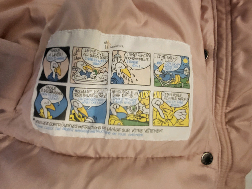 몽클레어 키즈5y 핑크 캬올레 정품--2