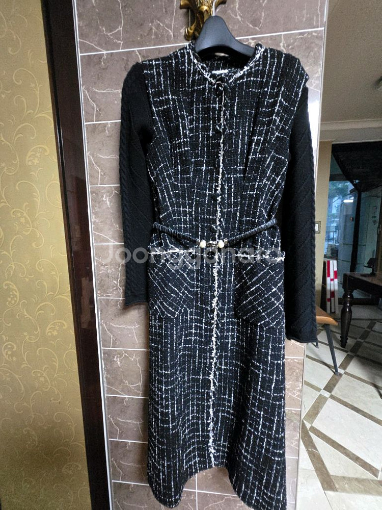 오브제 트위드 원피스/타임 마인 랑방 더캐시미어--2