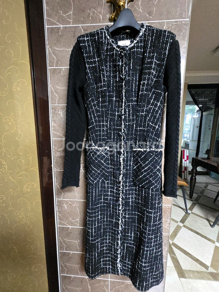 오브제 트위드 원피스/타임 마인 랑방 더캐시미어--4