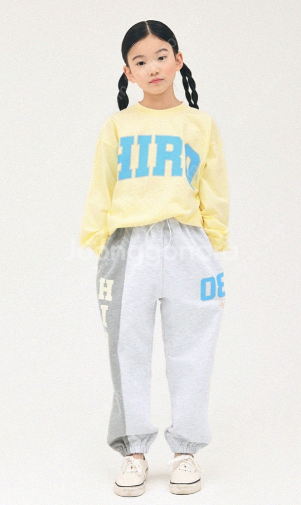 히로 캠퍼스 조거팬츠 160 라이트그레이--0