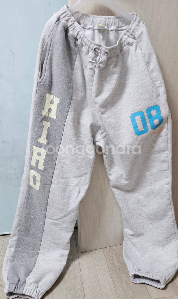 히로 캠퍼스 조거팬츠 160 라이트그레이--2