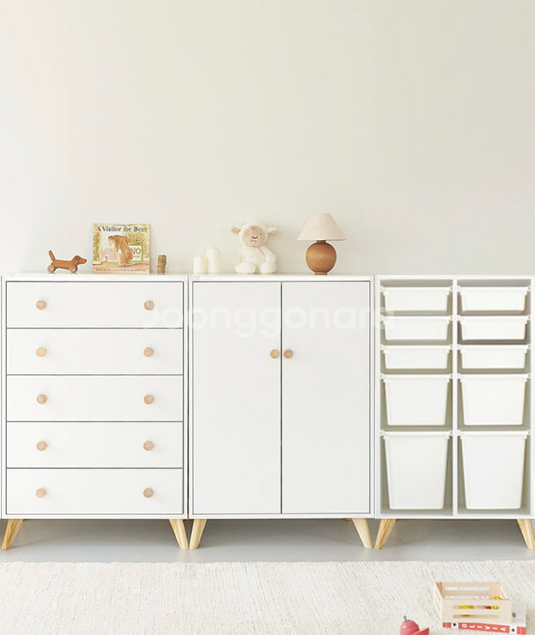 아이엔지홈 유아 수납장 옷장 셋트--0