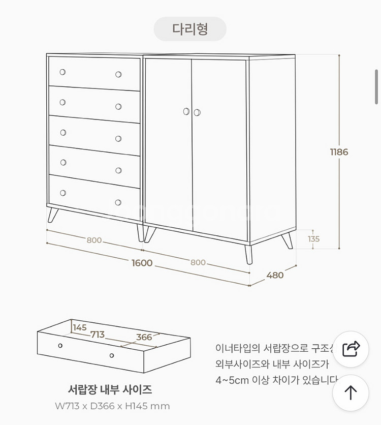 아이엔지홈 유아 수납장 옷장 셋트--1