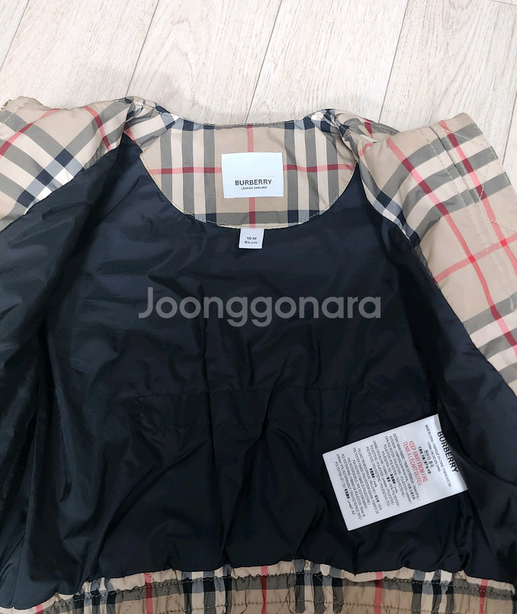 급처.백화점정품.드라이완료) 버버리키즈18m 패딩(~두돌)--4